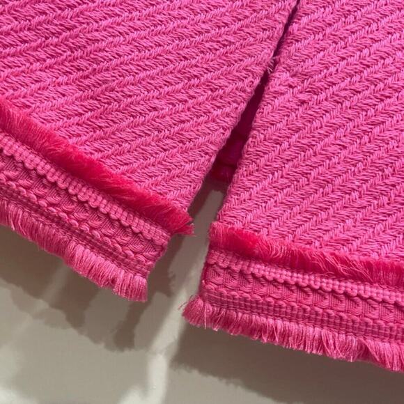ETCETERA PORTIA JACKET TWEED FRINGE TRIM HOT PINK SZ XS SOPHISTICATED AESTHETIC - Picture 10 of 16